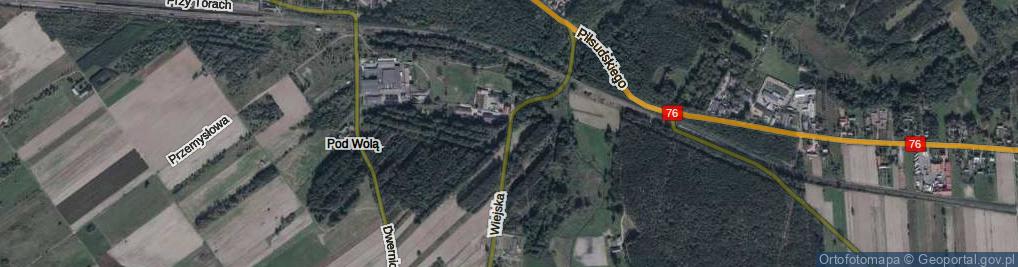 Zdjęcie satelitarne Wiejska ul.